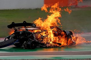 #66 - Tresor Attempto Racing - Dylan PEREIRA - Audi R8 LMS GT3 EVO II crashes at the start of Race 1