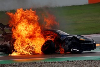 #66 - Tresor Attempto Racing - Dylan PEREIRA - Audi R8 LMS GT3 EVO II crashes at the start of Race 1