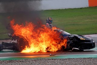 #66 - Tresor Attempto Racing - Dylan PEREIRA - Audi R8 LMS GT3 EVO II crashes at the start of Race 1