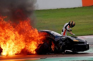 #66 - Tresor Attempto Racing - Dylan PEREIRA - Audi R8 LMS GT3 EVO II crashes at the start of Race 1