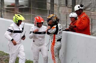 #66 - Tresor Attempto Racing - Dylan PEREIRA - Audi R8 LMS GT3 EVO II crashes at the start of Race 1