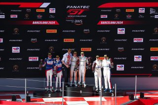 Gold Podium (l-r) #6 – LIQUIMOLY Team Engstler by OneGroup – Luca ENGSTLER – Max HOFER - Audi R8 LMS GT3 EVO II
, #88 – Tresor Attempto Racing – Lorenzo PATRESE – Lorenzo FERRARI – Audi R8 LMS GT3 EVO II, #25 – Sainteloc Racing – Paul EVRARD – Gilles MAGN