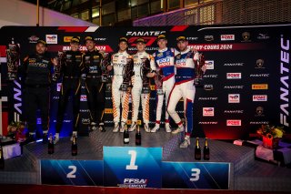 Gold Podium (l-r) #111 – CSA Racing – Simon GACHET – Lucas LEGERET – Audi R8 LMS GT3 EVO II, #88 – Tresor Attempto Racing – Lorenzo PATRESE – Lorenzo FERRARI – Audi R8 LMS GT3 EVO II, #6 – LIQUIMOLY Team Engstler by OneGroup – Luca ENGSTLER – Max HOFER - 