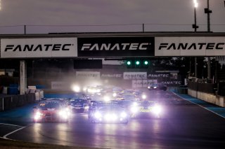 Start of the Race - #14 – Emil Frey Racing – Konsta LAPPALAINEN – Ben GREEN – Ferrari 296 GT3 leads #991 - Century Motorsport - Darren LEUNG - Daniel HARPER - BMW M4 GT3 
