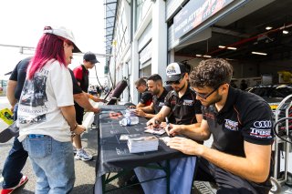 #66 - Tresor Attempto Racing - Andrey MUKOVOZ - Dylan PEREIRA - Audi R8 LMS GT3 EVO II and #99 – Tresor Attempto Racing – Ricardo FELLER – Alex AKA – Audi R8 LMSGT3 EVO II 