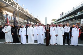 VIPs on the Jeddah Corniche Circuit grid 