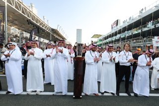 VIPs on the Jeddah Corniche Circuit grid 