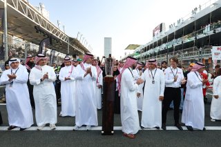 VIPs on the Jeddah Corniche Circuit grid 