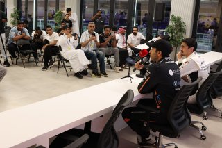 #777 - AlManar Racing by GetSpeed - Al Faisal AL ZUBAIR - Mercedes-AMG GT3 EVO and #30 - OQ By OMAN RACING - Ahmad AL HARTHY - BMW M4 GT3   - Press Conference
