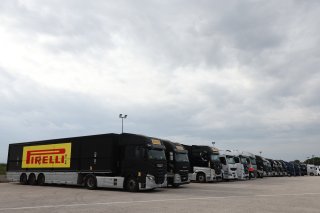 Teams and partners arrive at the circuit