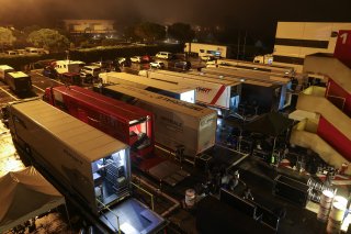 Teams arrive at the circuit