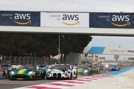 #7 - Comtoyou Racing - Mattia DRUDI - Marco SORENSEN - Nicki THIIM - Aston Martin Vantage AMR GT3 EVO and #777 - AlManar Racing by WRT - Al Faisal AL ZUBAIR - Ben TUCK - Jens KLINGMANN - BMW M4 GT3 EVO | SRO / JEP
