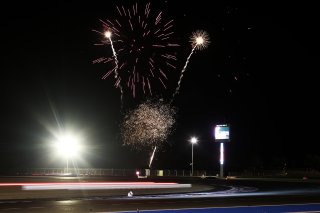 Fireworks during the race