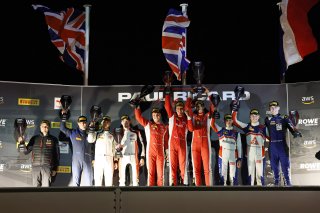 Silver Podium #24 - Steller Motorsport - Matisse LISMONT - Kiern JEWISS - Lorcan HANAFIN - Corvette Z06 GT3.R  #992 - Paradine Competition - James KELLETT - Pedro EBRAHIM - Charles CLARK - BMW M4 GT3 EVO #26 - Sainteloc Racing - Ivan KLYMENKO - Lorens LEC
