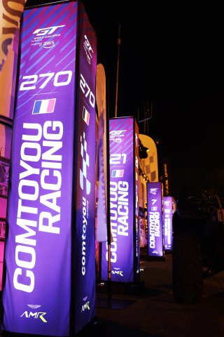 GT World Challenge Paddock at night