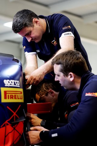 Cars in scrutineering