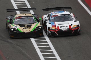 #111 - CSA Racing - Simon GACHET - Jim PLA - McLaren 720s GT3 EVO and #25 - Sainteloc Racing - Paul EVRARD - Gilles MAGNUS - Audi R8 LMS GT3 EVO II 