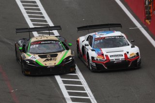 #111 - CSA Racing - Simon GACHET - Jim PLA - McLaren 720s GT3 EVO and #25 - Sainteloc Racing - Paul EVRARD - Gilles MAGNUS - Audi R8 LMS GT3 EVO II 