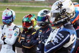 The British drivers competing at Brands Hatch this weekend - Hugo Cook, James Kell, Ben Green, Sandy Mitchell, Chris Lulham and Adam Smalley