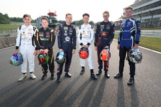 The British drivers competing at Brands Hatch this weekend - Hugo Cook, James Kell, Ben Green, Sandy Mitchell, Chris Lulham and Adam Smalley