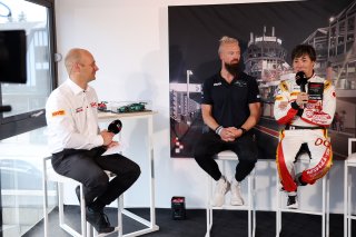 #7 - Comtoyou Racing - Nicki THIIM - Aston Martin Vantage AMR GT3 EVO and #0 - Goodsmile Racing - Kamui KOBAYASHI - Mercdes-AMG GT3 EVO in the Press Conference