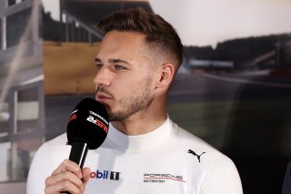 #96 - Rutronik Racing - Alessio PICARIELLO - Porsche 911 GT3 R (992) in the Press Conference | SRO / JEP