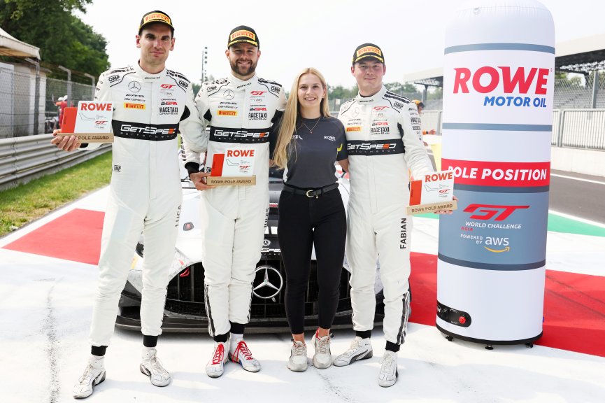 #17 - Mercedes-AMG Team GetSpeed - Luca STOLZ - Jules GOUNON - Fabian SCHILLER - Mercedes-AMG GT3 EVO with  Fabienne Wohlwend - ROWE Brand Ambassador  