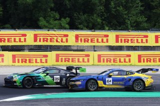 #35 - Walkenhorst Motorsport - Romain LEROUX - Mateo VILLAGOMEZ - Oliver SODERSTROM - Aston Martin Vantage AMR GT3 EVO and #64 - HRT Ford Performance - Arjun MAINI - Jann MARDENBOROUGH - Thomas DROUET - Ford Mustang GT3