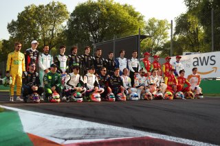 The Italian GT World Challenge Europe Powered by AWS drivers at Monza