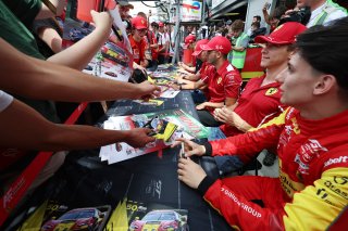 GT World Challenge Europe Powered by AWS - Pitwalk and Autograph Session - #51 - AF Corse - Francorchamps Motors - Alessio ROVERA - Vincent ABRIL - Alessandro PIER GUIDI - Ferrari 296 GT3 and #50 - AF Corse - Francorchamps Motors - Eliseo DONNO - Antonio 