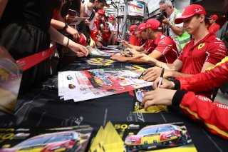 GT World Challenge Europe Powered by AWS - Pitwalk and Autograph Session - #51 - AF Corse - Francorchamps Motors - Alessio ROVERA - Vincent ABRIL - Alessandro PIER GUIDI - Ferrari 296 GT3 and #50 - AF Corse - Francorchamps Motors - Eliseo DONNO - Antonio 