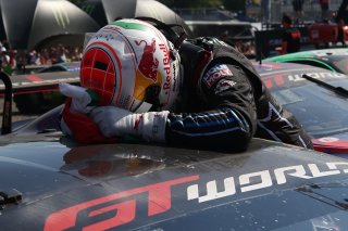 #63 - GRT - Grasser Racing Team - Mirko BORTOLOTTI - Lamborghini Huracan GT3 EVO2 celebrates winning the CrowdStrike 24 Hours of Spa