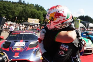#63 - GRT - Grasser Racing Team - Mirko BORTOLOTTI - Lamborghini Huracan GT3 EVO2 celebrates winning the CrowdStrike 24 Hours of Spa