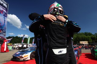 #63 - GRT - Grasser Racing Team - Mirko BORTOLOTTI - Jordan PEPPER - Luca ENGSTLER - Lamborghini Huracan GT3 EVO2 celebrates winning the CrowdStrike 24 Hours of Spa