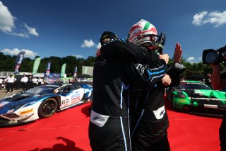 #63 - GRT - Grasser Racing Team - Mirko BORTOLOTTI - Jordan PEPPER - Luca ENGSTLER - Lamborghini Huracan GT3 EVO2 celebrates winning the CrowdStrike 24 Hours of Spa