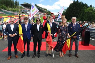 Crowdstrike 24 Hours of Spa Grid - Their Royal Highnesses Princess Louise de Belgique, Prince Nicolas de Belgique and Prince Aymeric de Belgique.