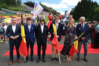 Crowdstrike 24 Hours of Spa Grid - Their Royal Highnesses Princess Louise de Belgique, Prince Nicolas de Belgique and Prince Aymeric de Belgique.