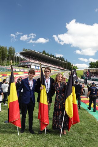Crowdstrike 24 Hours of Spa Grid - Their Royal Highnesses Princess Louise de Belgique, Prince Nicolas de Belgique and Prince Aymeric de Belgique.