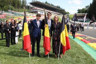 Crowdstrike 24 Hours of Spa Grid - Their Royal Highnesses Princess Louise de Belgique, Prince Nicolas de Belgique and Prince Aymeric de Belgique.