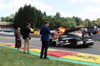 Crowdstrike 24 Hours of Spa Grid - Their Royal Highnesses Princess Louise de Belgique, Prince Nicolas de Belgique and Prince Aymeric de Belgique.