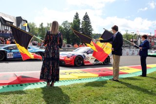 Crowdstrike 24 Hours of Spa Grid - Their Royal Highnesses Princess Louise de Belgique, Prince Nicolas de Belgique and Prince Aymeric de Belgique.