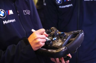 Signed Wheels at the BMW Meet the Team Press Conference