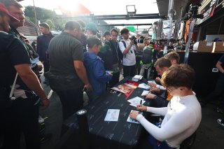 #59 - Garage 59 - Joseph LOAKE - Marvin KIRCHHOFER - Benjamin GOETHE - McLaren 720S GT3 EVO Fans at the Autograph Session