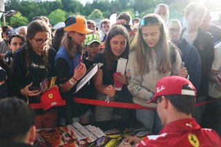 #50 - AF Corse - Francorchamps Motors -  Arthur LECLERC - Ferrari 296 GT3 Fans getting autographs at the Autograph Session