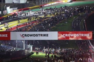 Fan track and pitwalk at night