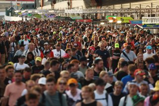 Fans in the Pitlane at the Autograph Session