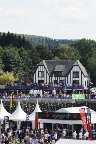 Fans watching the race at Spa-Francorchamps