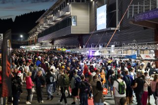 Fan track and pitwalk at night