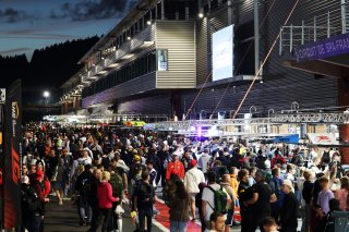 Fan track and pitwalk at night