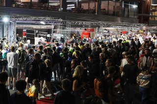 Fan track and pitwalk at night